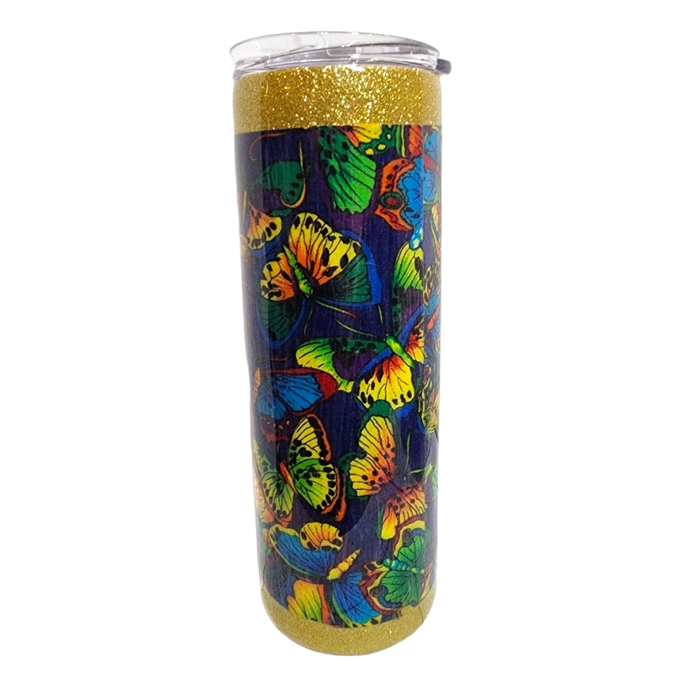 Butterfly/20oz Fabric Tumbler - Picture 4 of 4
